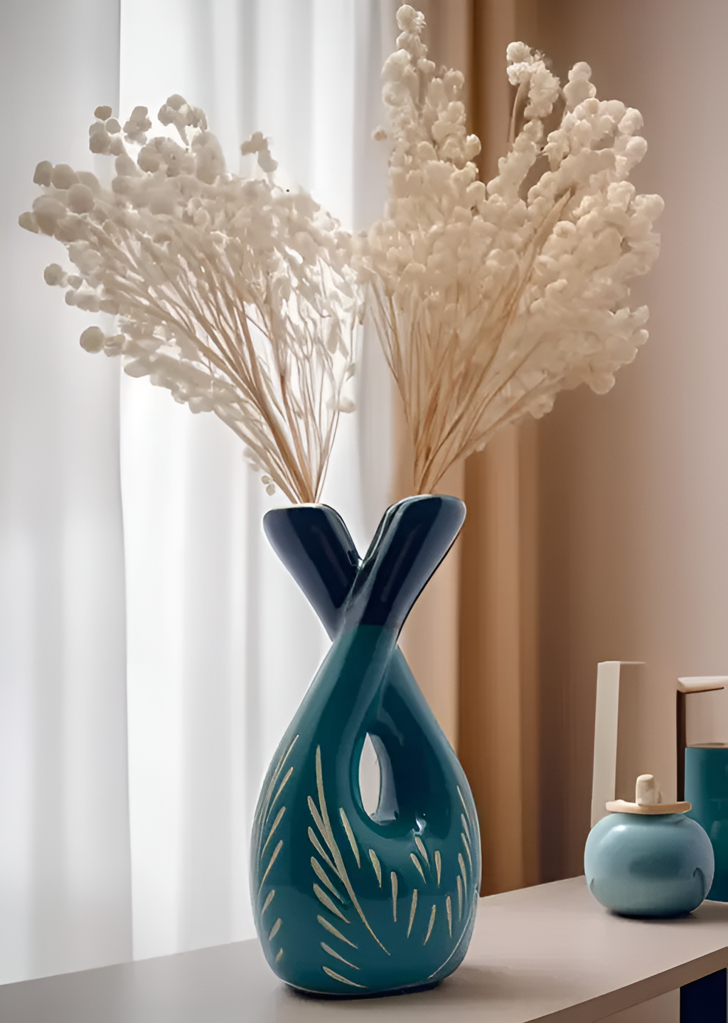 Vaseo™ Bottle Shape Ceramic Flower Vase