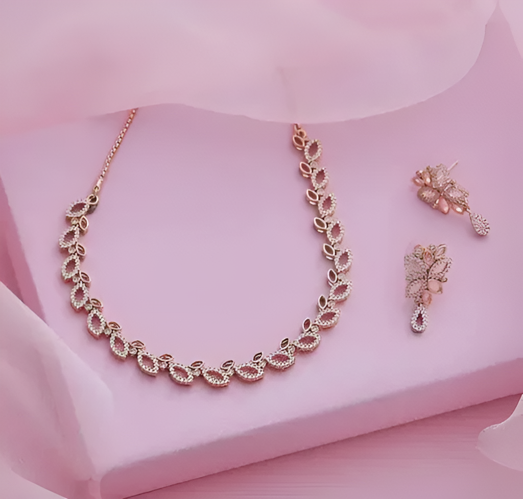 CZ™ Stone Necklace with Earring