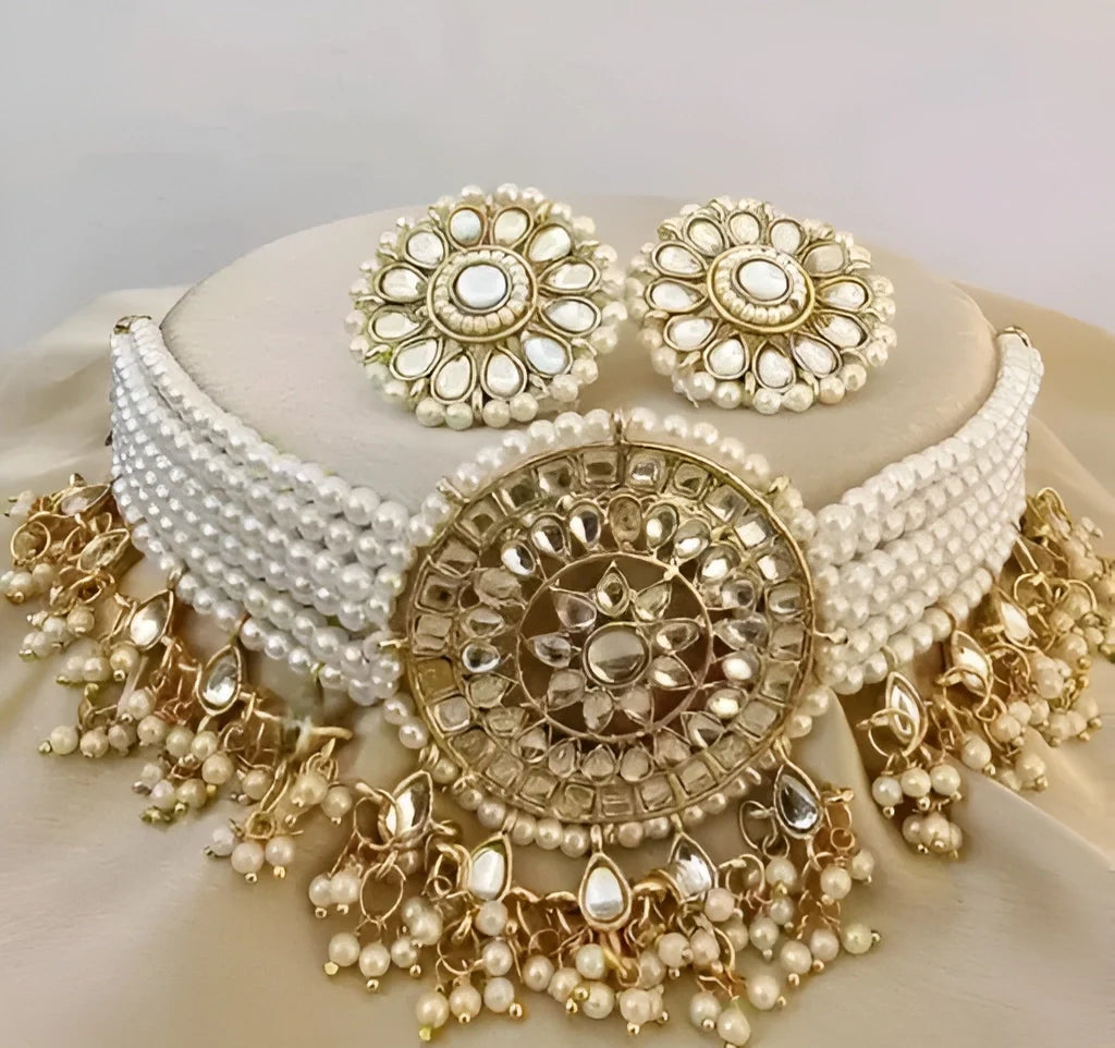 FURBELOW™ 6 Line Pearl Necklace Set