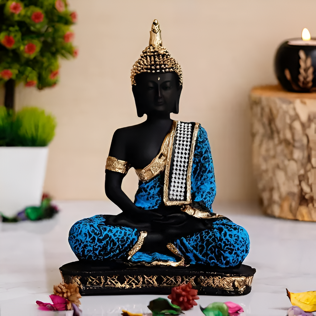 Velvique™ Idols and Figurines Meditating Buddha Statue