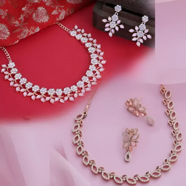 CZ™ Stone Necklace with Earring
