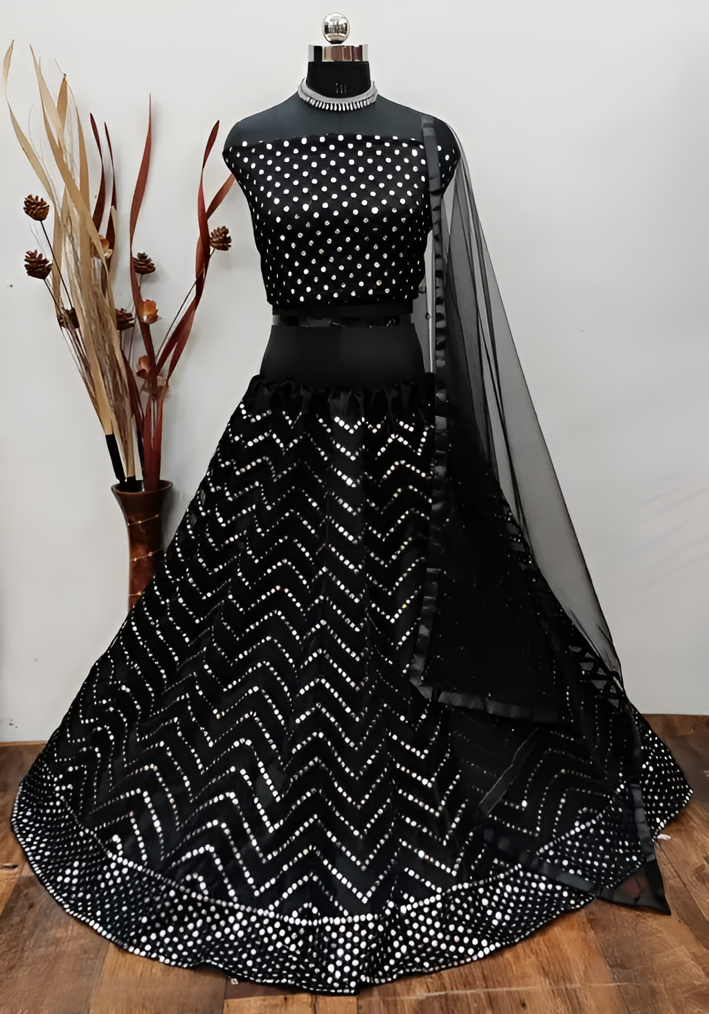FURBELOW™ Net Lehenga Choli & Dupatta