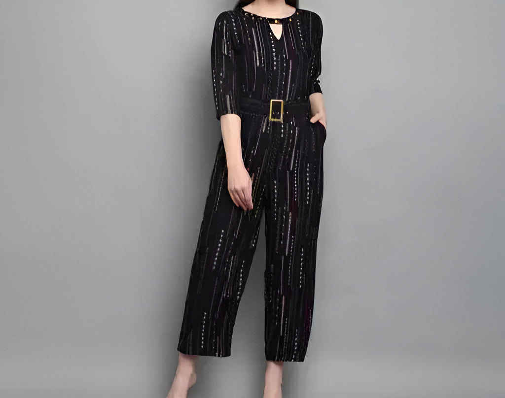 J Turritopsis™ Foil Printed Jumpsuit