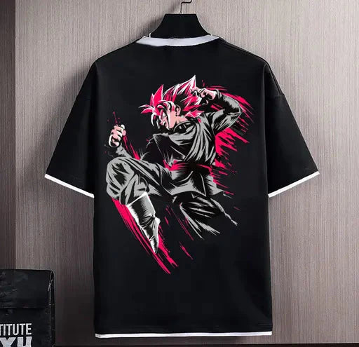 TES™ GOKU printed anime oversized T-shirt