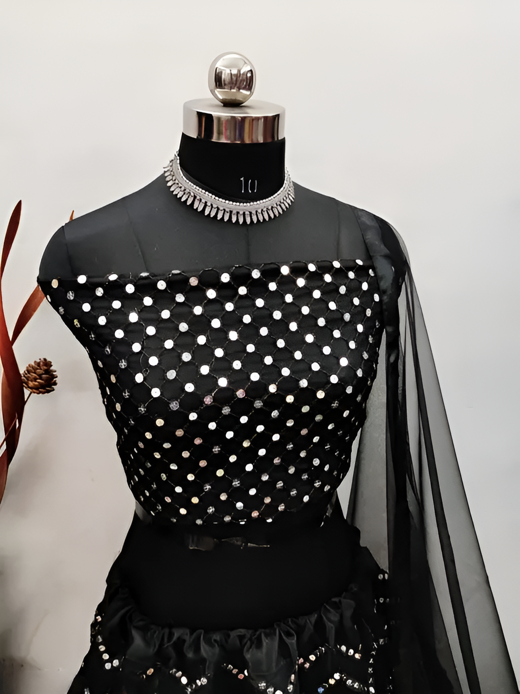 FURBELOW™ Net Lehenga Choli & Dupatta