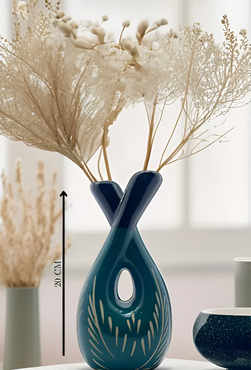 Vaseo™ Bottle Shape Ceramic Flower Vase