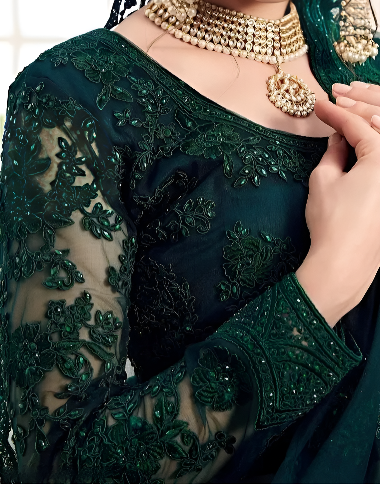 FURBELOW™ Embellished Semi Stitched Lehenga Choli