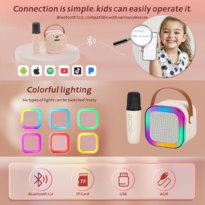 EchoTune™ Bluetooth Karaoke Speaker with Microphone