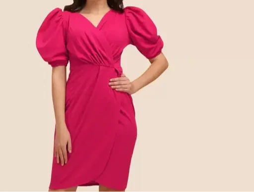 Western Wrap V-neck Dress