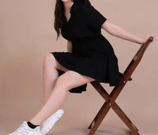 Women Short Dress (Black)