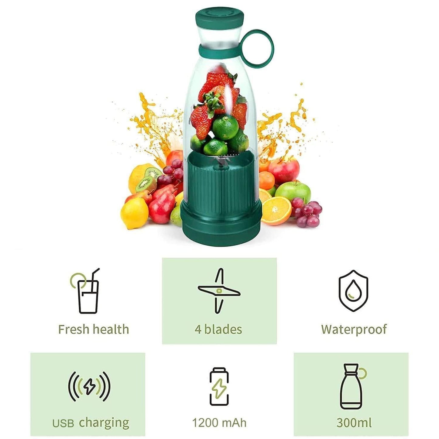 JuiceVolt™ Electric Portable Mini Juicer Bottle