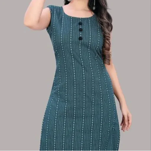Women's Cotton A -Line Kurti