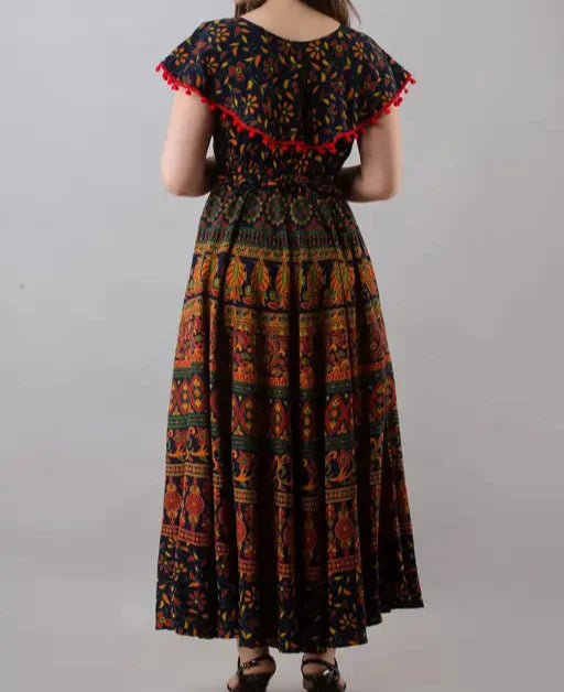 Cotton Printed Anarkali Dress