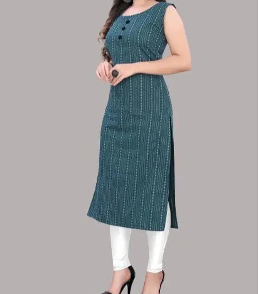 Women's Cotton A -Line Kurti
