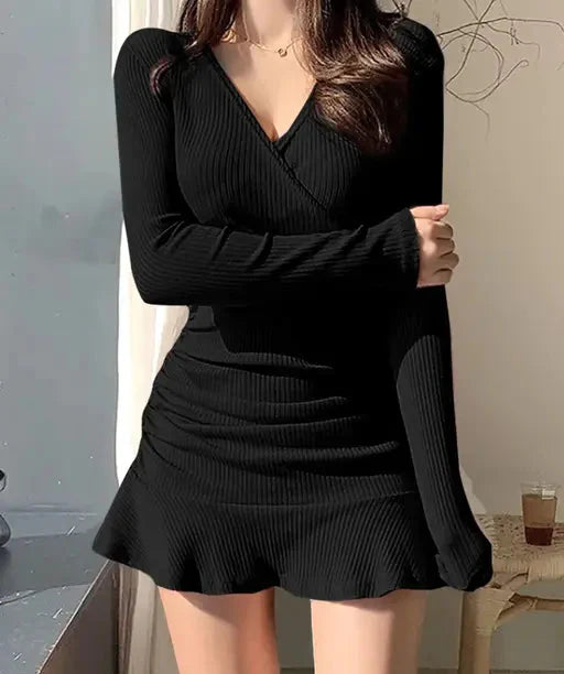 EYEBOGLER™ SLIM FIT FULL SLEEVE DRESS