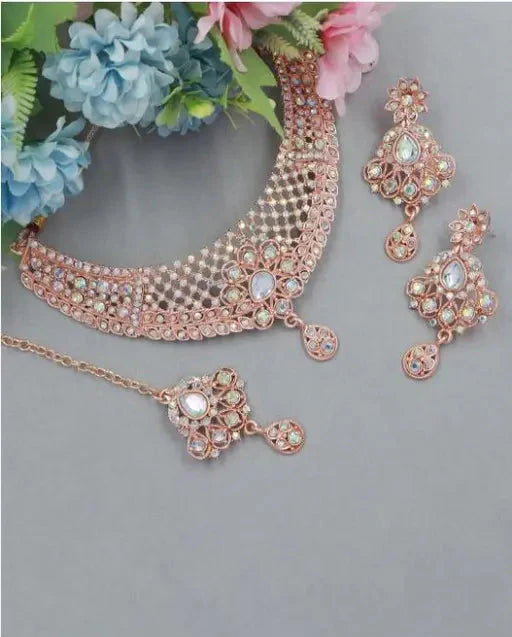 Rose gold Plated jewellery Set
