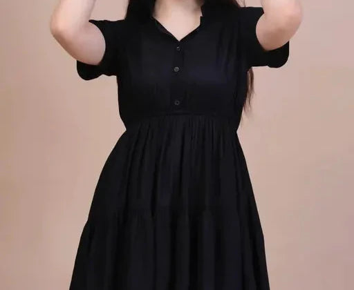 Women Short Dress (Black)