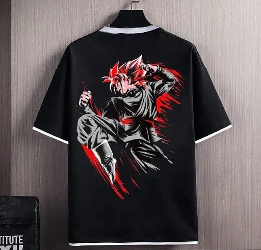 TES™ GOKU printed anime oversized T-shirt