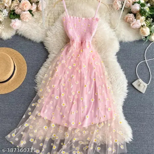 FURBELOW™ Net Fabric Dress