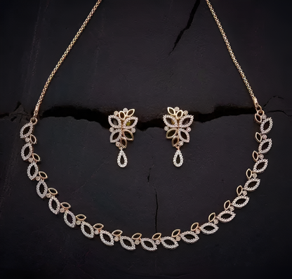 CZ™ Stone Necklace with Earring