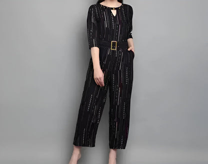 J Turritopsis™ Foil Printed Jumpsuit