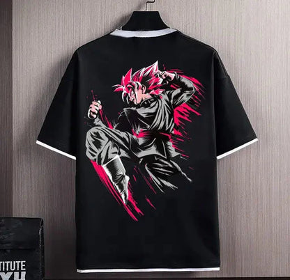 TES™ GOKU printed anime oversized T-shirt