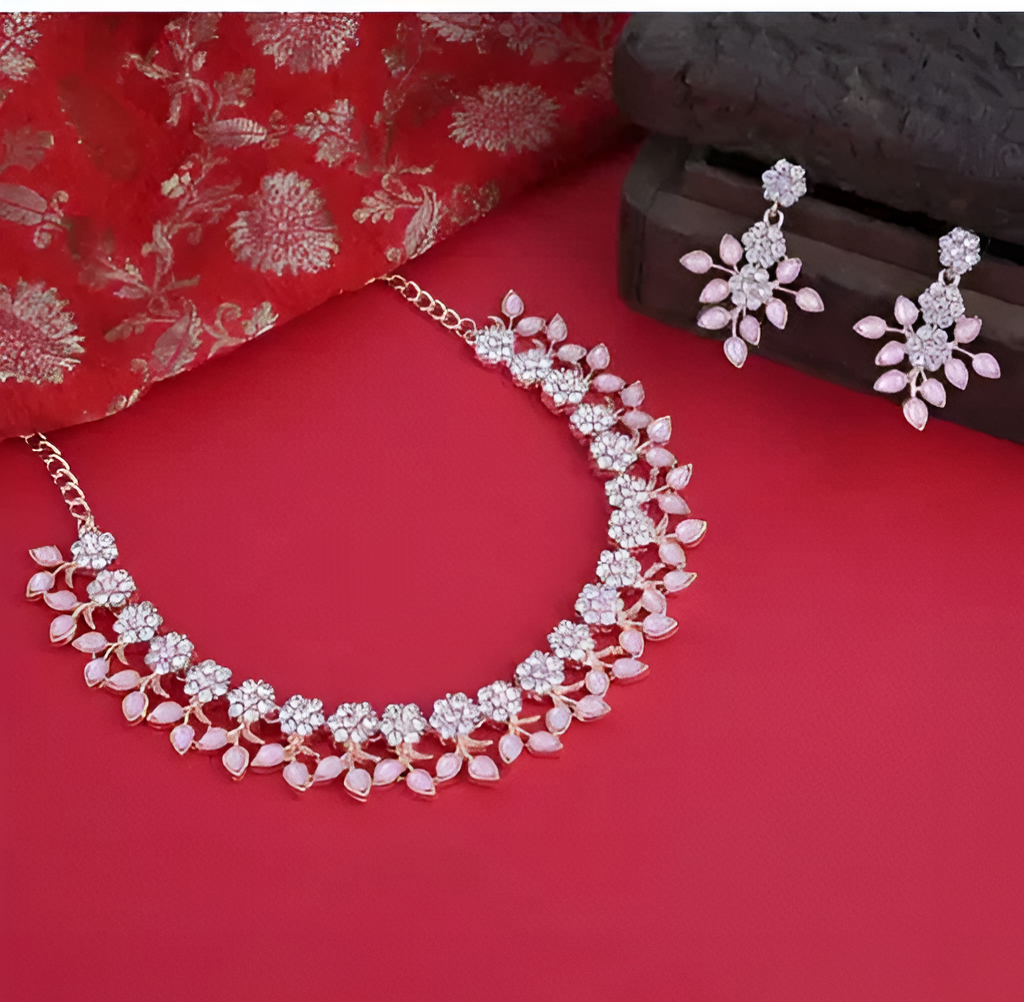 CZ™ Stone Necklace with Earring
