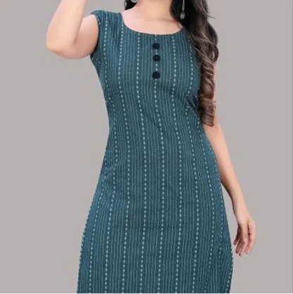 Women's Cotton A -Line Kurti