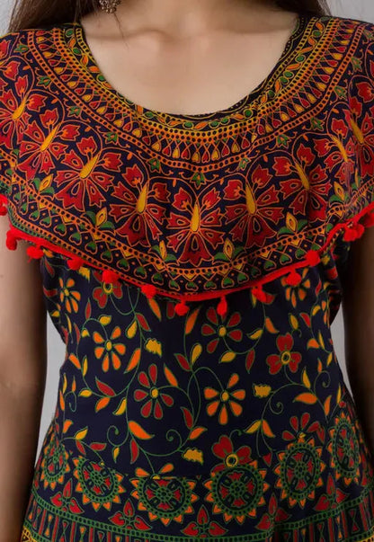 Cotton Printed Anarkali Dress