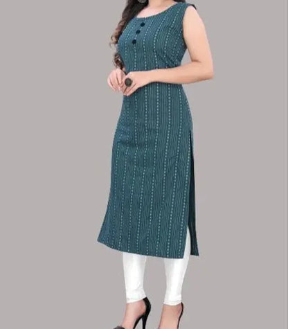 Women's Cotton A -Line Kurti